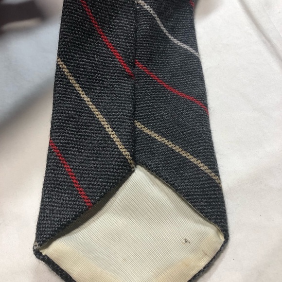 4 tie Variety lot 1 zipper vintage  , wool, 1 silk, 1 poly - Picture 14 of 16